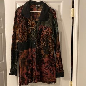 Draped jacket with front pocket